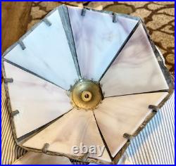 Slag glass lamp antique. 738