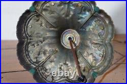 Tiffany Style Art Nouveau Stained Slag Glass 2 Light Parlor Table Lamp 26