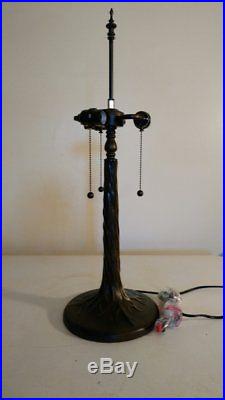 Tiffany Style Large Tree Trunk Lamp for slag glass Handel Era (New)