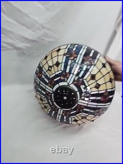 Tiffany Style Reproduction Slag & Stained Glass Lamp Shade Only 16 Diameter