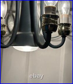 Tiffany Style Slag Glass Chandelier Hanging Light Fixture 3-Way Lamp-13 Tall