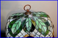 Tiffany Style Stained Glass Lamp Twin Arm Candelabra Design Table Lamp