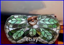 Tiffany Style Stained Glass Lamp Twin Arm Candelabra Design Table Lamp