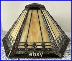 Tiffany Style Stained Slag Glass Lamp Shade 14 Six Side Table Lamp Shade