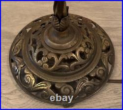 Uranium Akro Slag Floor Lamp Glowing Glass Ball Art Deco And Globe 58T Vintage