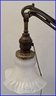 Uranium Akro Slag Floor Lamp Glowing Glass Ball Art Deco And Globe 58T Vintage