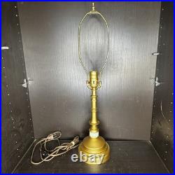 Uranium Glass Lamp Art Deco Style Houze Akro Agate Slag Glass Antique Vintage