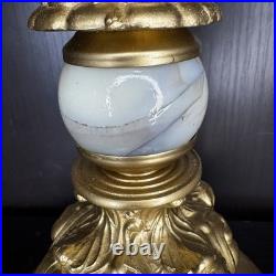 Uranium Glass Table Lamp Houze Akro Agate Slag Antique Vintage Art Deco Style Uranium Glass Table Lamp Houze Akro Agate Slag Antique Vintage Art Deco Style