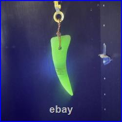 Uranium Slag Glass Bridge Arm Table Lamp Art Deco Vtg Antique Houze Akro Agate