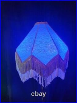 Uranium Slag Glass Floor Lamp With Shade