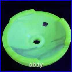 Uranium Slag Glass Houze/Vidrio 5.5 Inch Tiered Circle Base