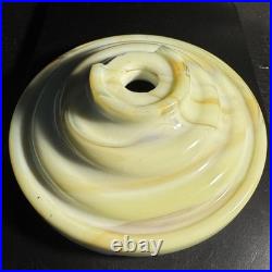 Uranium Slag Glass Houze/Vidrio 5.5 Inch Tiered Circle Base Uranium Slag Glass Houze/Vidrio 5.5 Inch Tiered Circle Base