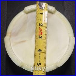 Uranium Slag Glass Houze/Vidrio 5.5 Inch Tiered Circle Base Uranium Slag Glass Houze/Vidrio 5.5 Inch Tiered Circle Base