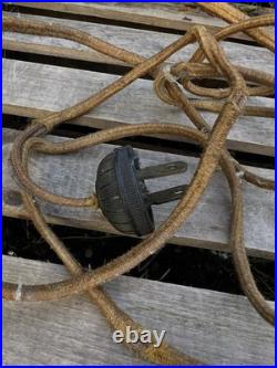 VTG Moe-Bridges Reverse Painting Slag Glass Table Lamp Milwaukee USA