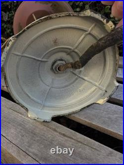 VTG Moe-Bridges Reverse Painting Slag Glass Table Lamp Milwaukee USA