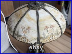 Very Unique Signed Miller Slag Glass Lamp