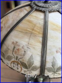 Very Unique Signed Miller Slag Glass Lamp