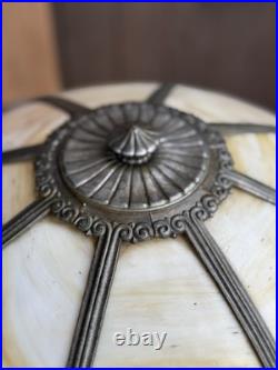 Very Unique Signed Miller Slag Glass Lamp