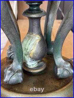 Very Unique Signed Miller Slag Glass Lamp