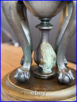 Very Unique Signed Miller Slag Glass Lamp