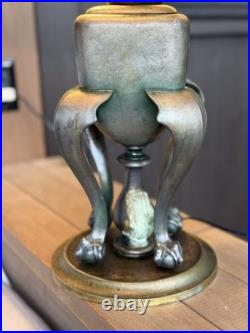 Very Unique Signed Miller Slag Glass Lamp