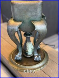 Very Unique Signed Miller Slag Glass Lamp