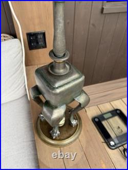 Very Unique Signed Miller Slag Glass Lamp