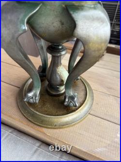 Very Unique Signed Miller Slag Glass Lamp