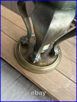 Very Unique Signed Miller Slag Glass Lamp