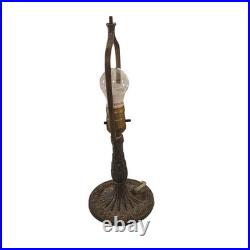 Vintage 1920s 1930s Art Nouveau Deco Slag Glass Table Lamp For Repair Lighting