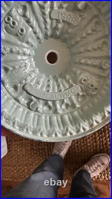 Vintage 1967 Loevsky & Loevsky Blue Slag Glass Lamp Moroccan Bohemian