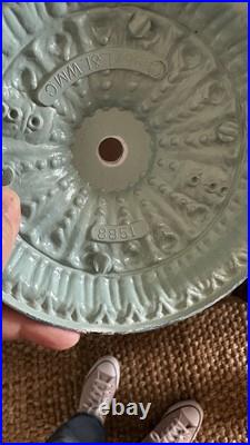 Vintage 1967 Loevsky & Loevsky Blue Slag Glass Lamp Moroccan Bohemian