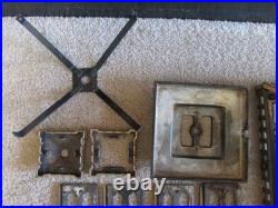 Vintage Antique Cast Iron Mission Slag Glass Table Lamp Parts Or Repair B&h Era Vintage Antique Cast Iron Mission Slag Glass Table Lamp Parts Or Repair B&h Era