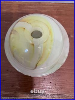 Vintage Art Deco Slag Fairy Lamp Glower Glass! Very Unique and small