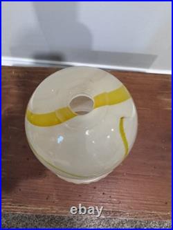 Vintage Art Deco Slag Fairy Lamp Glower Glass! Very Unique and small