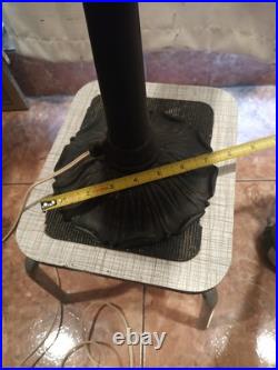 Vintage Arts & Crafts Green Stained Slag Glass Table Lamp 24 Prop Nouveau