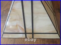 Vintage Arts & Crafts Mission Slag Copper Hanging Lamp