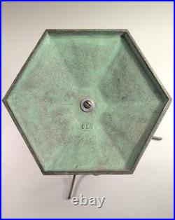 Vintage B&H 216 Arts & Crafts Slag Glass Table Lamp Original Patina