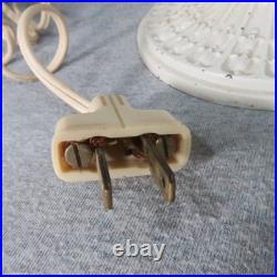 Vintage Bournique Kokomo Caramel Slag Glass Lamp Shade Boudoir Bedroom Table