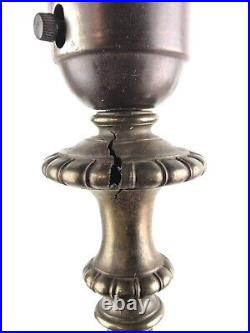 Vintage Floor Lamp with 2 Glass Slag Pieces 61 Tall