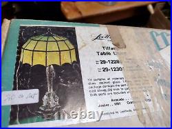 Vintage Genuine Tiffany Brass And Slag Glass Lamp Kit NOS 1930-40's Vintage Genuine Tiffany Brass And Slag Glass Lamp Kit NOS 1930-40's