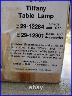 Vintage Genuine Tiffany Brass And Slag Glass Lamp Kit NOS 1930-40's Vintage Genuine Tiffany Brass And Slag Glass Lamp Kit NOS 1930-40's