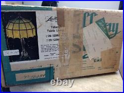 Vintage Genuine Tiffany Brass And Slag Glass Lamp Kit NOS 1930-40's Vintage Genuine Tiffany Brass And Slag Glass Lamp Kit NOS 1930-40's