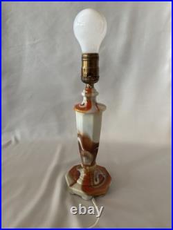 Vintage Globe Specialty Company Akro Agate Slag Glass Lamp Base As-Is See Photos Vintage Globe Specialty Company Akro Agate Slag Glass Lamp Base As-Is See Photos
