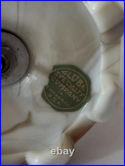 Vintage Globe Specialty Company Akro Agate Slag Glass Lamp Base As-Is See Photos Vintage Globe Specialty Company Akro Agate Slag Glass Lamp Base As-Is See Photos