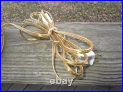 Vintage Gold Cast Metal Lamp With Slag Glass Shade Vintage Gold Cast Metal Lamp With Slag Glass Shade