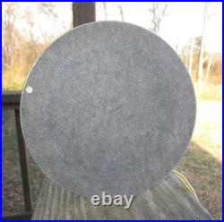 Vintage Gold Cast Metal Lamp With Slag Glass Shade