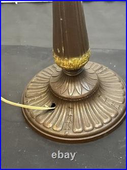 Vintage Lamp Base Miller for Slag Glass Shade With 3 1/4 Opening