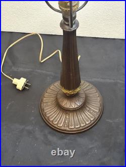 Vintage Lamp Base Miller for Slag Glass Shade With 3 1/4 Opening