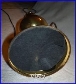 Vintage MCM Slag Glass Brass Table Lamp Large 29 Vintage MCM Slag Glass Brass Table Lamp Large 29